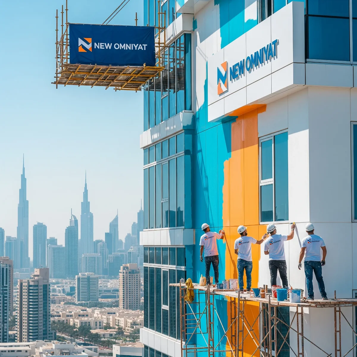New Omniyat Exterior Wall Painting Services in Dubai