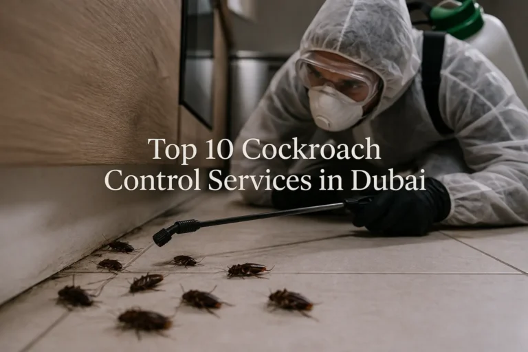 Top 10 Cockroach Control Services in Dubai