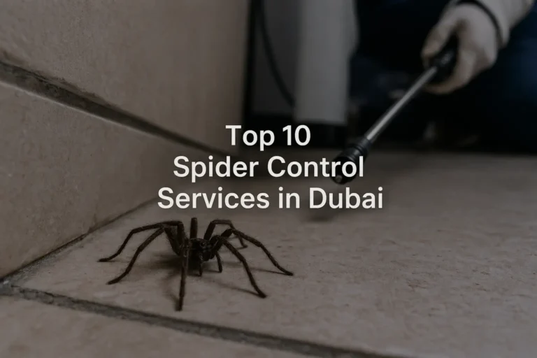 Spider Control Services